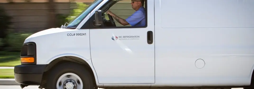 KIC Refrigeration service vehicle serving Chippewa area